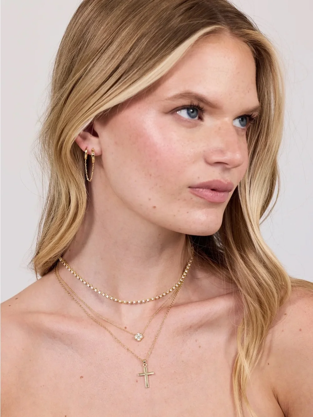 Electric Picks Camila Necklace Sterling Silver Plated Delicate - Picture 2 of 5